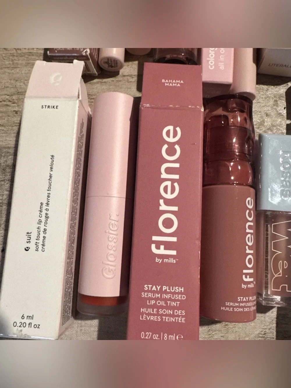 Huge Lipgloss Lippy Bundle Reseller Lot Kosas REM morphe Glossier Florence A17